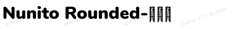 Nunito Rounded字体转换